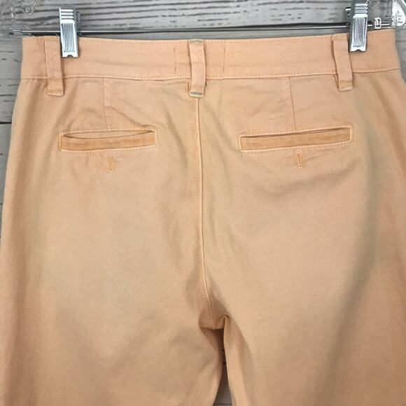 Anthropologie Relaxed Chino Pants In Peach Sz 27 Relaxed - Picture 9 of 10